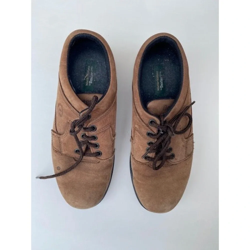 Dexter Weather Walkers Mens Brown Nubuck Lace Up Walking‎ Shoes Made in USA